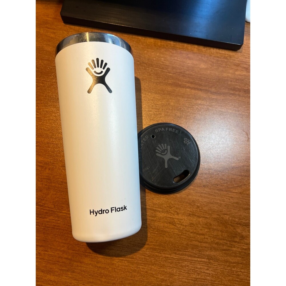 Hydro Flask white 22oz tumbler